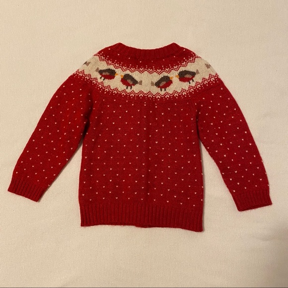 Jojo Maman Bébé fair isle robin cardigan 12-18m - Picture 2 of 3